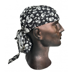 šátek na hlavu (čepička) bavlněný malé lebky